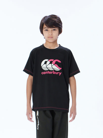 カンタベリーCANTERBURYRGJ33760JR.TRAININGTEEジュニアレッド(65)半袖半そでTシャツティーシャツプラシャツ練習着吸汗速乾再帰反射洗濯通気性おしゃれかっこいい男子女子部活クラブラグビーサッカー子どもキッズ