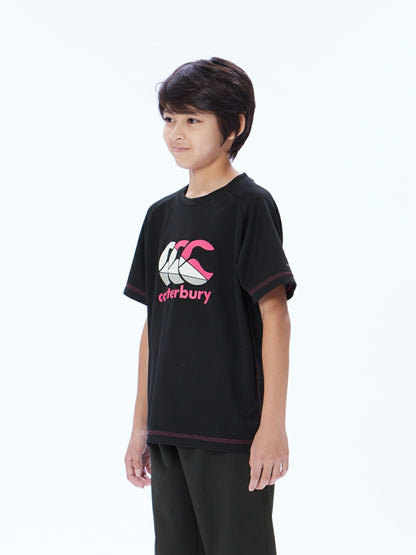 カンタベリーCANTERBURYRGJ33760JR.TRAININGTEEジュニアレッド(65)半袖半そでTシャツティーシャツプラシャツ練習着吸汗速乾再帰反射洗濯通気性おしゃれかっこいい男子女子部活クラブラグビーサッカー子どもキッズ