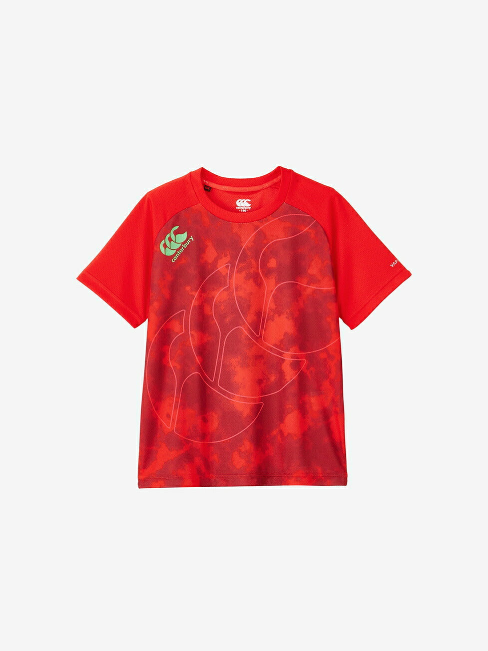 カンタベリーCANTERBURYRGJ33762JR.TRAININGTEEジュニアレッド(65)半袖半そでTシャツティーシャツプラシャツ練習着吸汗速乾再帰反射洗濯通気性おしゃれかっこいい男子女子部活クラブラグビーサッカー子どもキッズ