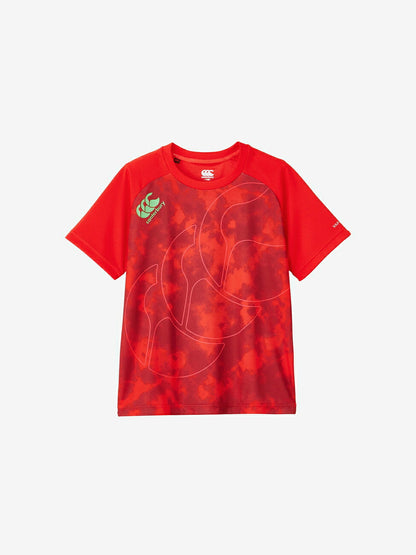 カンタベリーCANTERBURYRGJ33762JR.TRAININGTEEジュニアレッド(65)半袖半そでTシャツティーシャツプラシャツ練習着吸汗速乾再帰反射洗濯通気性おしゃれかっこいい男子女子部活クラブラグビーサッカー子どもキッズ