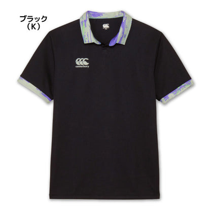 26fw カンタベリー CANTERBURY RGM32650 S/S PRAC JERSEY 半袖 プラクティスジャージー 衿付き ラグビー練習着