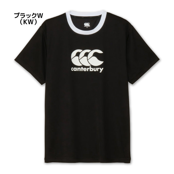 26fw カンタベリー CANTERBURY RGM32651 S/S TRAINING TEE 半袖 トレーニングTシャツ ビッグロゴ ラグビー練習着