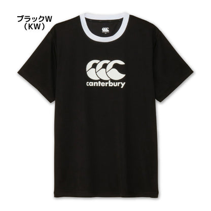 26fw カンタベリー CANTERBURY RGM32651 S/S TRAINING TEE 半袖 トレーニングTシャツ ビッグロゴ ラグビー練習着