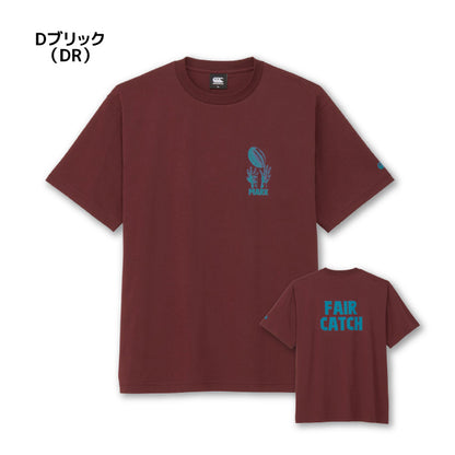 26fw カンタベリー CANTERBURY RSU32653 S/S TEE FAIR CATCH オーガニックコットン 半袖Tシャツ 厚手
