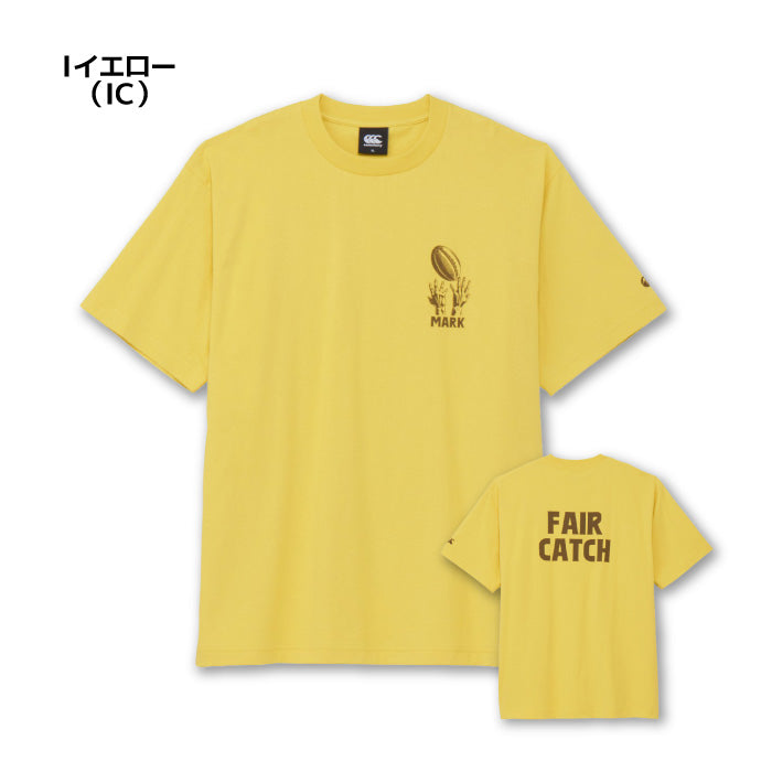 26fw カンタベリー CANTERBURY RSU32653 S/S TEE FAIR CATCH オーガニックコットン 半袖Tシャツ 厚手