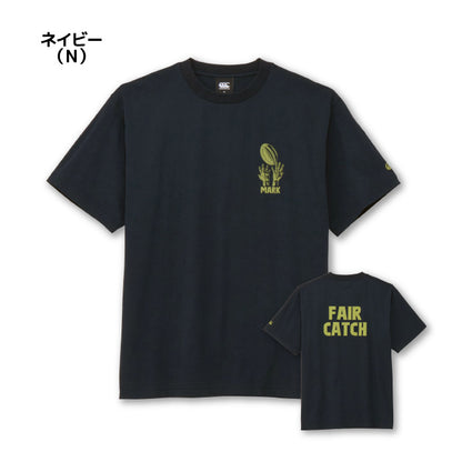 26fw カンタベリー CANTERBURY RSU32653 S/S TEE FAIR CATCH オーガニックコットン 半袖Tシャツ 厚手