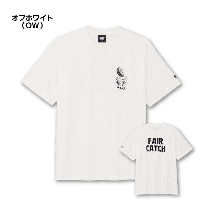26fw カンタベリー CANTERBURY RSU32653 S/S TEE FAIR CATCH オーガニックコットン 半袖Tシャツ 厚手