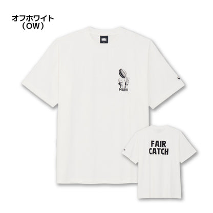 26fw カンタベリー CANTERBURY RSU32653 S/S TEE FAIR CATCH オーガニックコットン 半袖Tシャツ 厚手