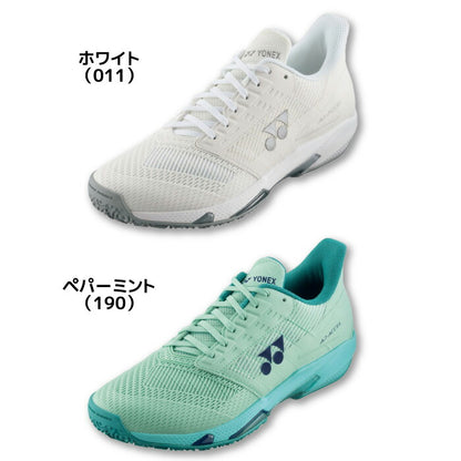 25ssヨネックスYONEXSHTAALGパワークッションアドアクセルLGCテニスシューズレディースクレーコート用