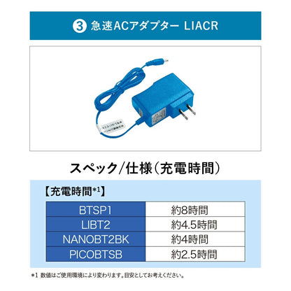 25ssカブシキガイシャクウチョウフク株式会社空調服SKSP02空調服スターターキット(7.2V)空調服スターターキットブラック長時間高出力冷却夏服作業服作業着空調