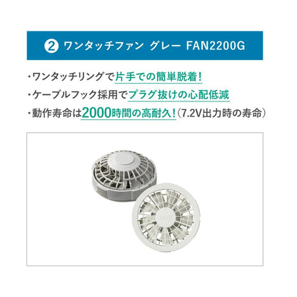 25ssカブシキガイシャクウチョウフク株式会社空調服SKSP02空調服スターターキット(7.2V)空調服スターターキットブラック長時間高出力冷却夏服作業服作業着空調