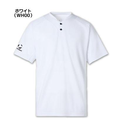 26fw デサント DESCENTE ST6SHTT0M 2ボタンショートスリーブシャツ 2ボタン半袖シャツ DRY MESH チームウェア