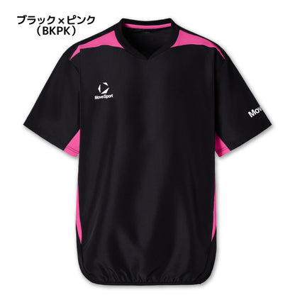 26fw デサント DESCENTE ST6SWBT0M 半袖ウインドピステ 半袖ウインドピステ 袖プリント 防風 練習着