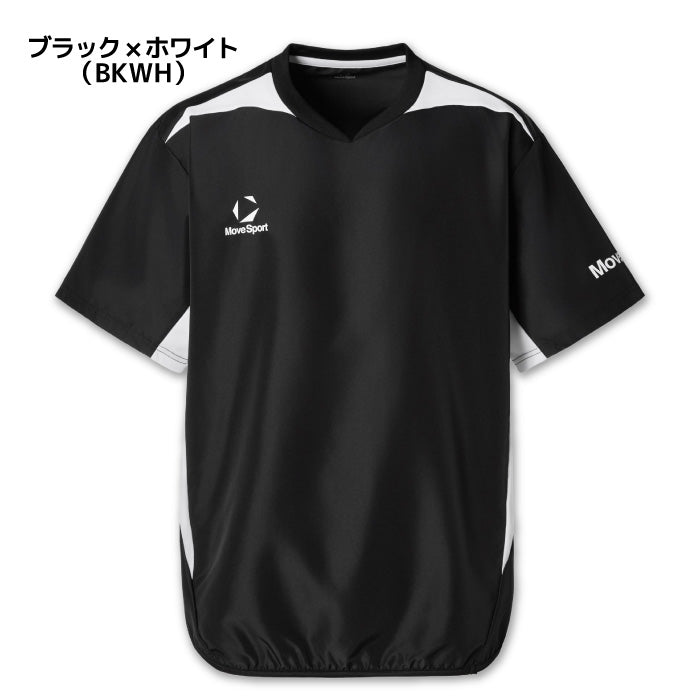 26fw デサント DESCENTE ST6SWBT0M 半袖ウインドピステ 半袖ウインドピステ 袖プリント 防風 練習着