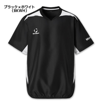 26fw デサント DESCENTE ST6SWBT0M 半袖ウインドピステ 半袖ウインドピステ 袖プリント 防風 練習着