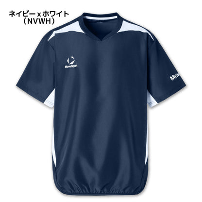26fw デサント DESCENTE ST6SWBT0M 半袖ウインドピステ 半袖ウインドピステ 袖プリント 防風 練習着