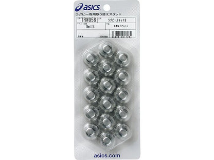 23ssアシックスasicsTRW958ラグビ－スパイク用アルミスタッドシルバー18mm×16ヶラグビースパイク交換ポイントスタッド金属アルミ人工芝天然芝土ターフ芝芝生屋外練習試合合宿遠征部活クラブサークル走りやすい