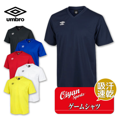 26fw アンブロ UMBRO UAS6307 ゲームシャツ(ワンポイント) ワンポイント 半袖ゲームシャツ 吸汗速乾 UVカット