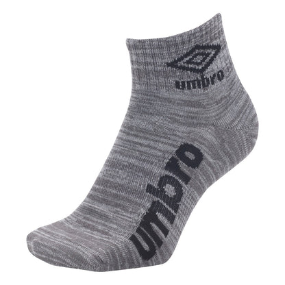 26fw アンブロ UMBRO UUAVJB03 3足組ショートソックス 3足セット 杢カラー つま先踵補強 土踏まずサポート